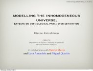 KAINULAINEN, Kimmo: Modelling the Inhomogeneous Universe ...