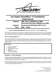 van Aaken SmartBoxâ¢ E Installation Instructions - 4 Wheel Online