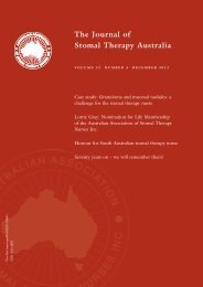 JSTA December 2012 - Australian Association of Stomal Therapy ...