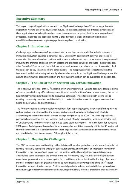 Mapping the Big Green Challenge - The Skills & Learning ...