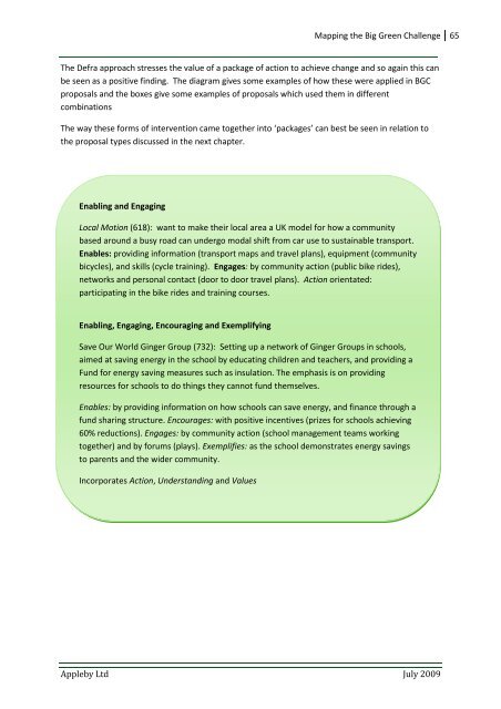 Mapping the Big Green Challenge - The Skills & Learning ...