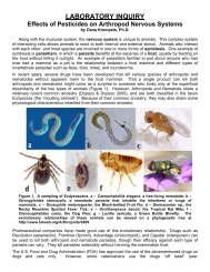 Effects of Pesticides on Arthropod Nervous Systems