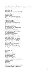 1 Giovan Battista Andreini, La Maddalena lasciva ... - Lettere e filosofia