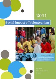 Social Impact of Volunteerism - Points of Light Foundation