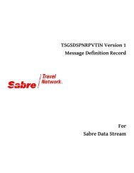 pn43 tsgsdspnrpvtin - Sabre Data Source (SDS) - Sabre Holdings