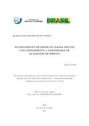 Planejamento de redes em malha sem fio com atendimento ... - Unesp