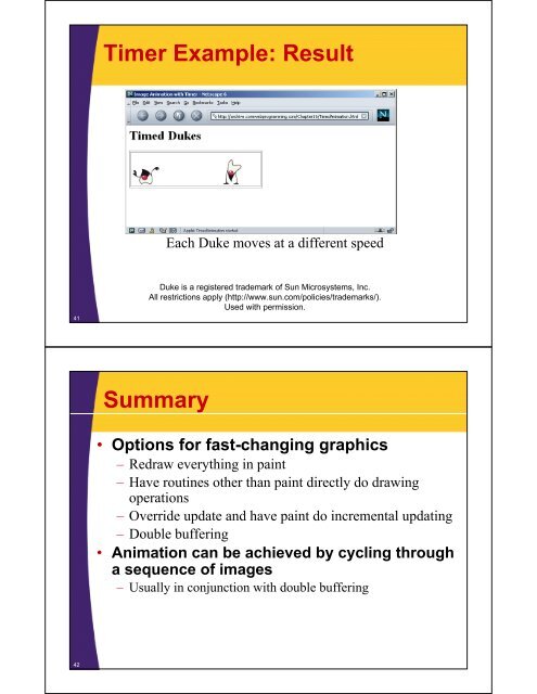 Multithreaded Graphics - Custom Training Courses - Coreservlets.com