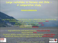 Large Rockslides in Norway and Chile - NGI