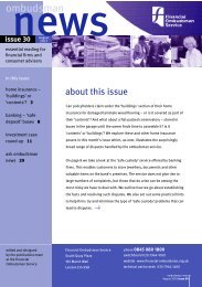 ombudsman news - issue 30 - Financial Ombudsman Service