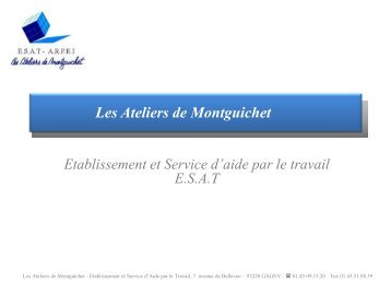 ESAT Les Ateliers de Montguichet - Gesat