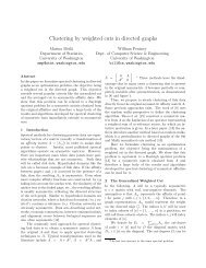 Clustering by weighted cuts in directed graphs - Statistics ...