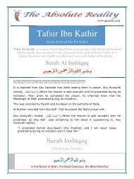 Tafsir Ibn Kathir