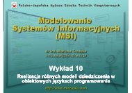 Modelowanie SystemÃ³w Informacyjnych (MSI) - pjwstk