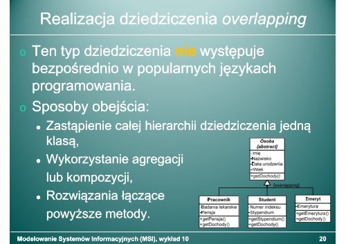 Modelowanie SystemÃ³w Informacyjnych (MSI) - pjwstk