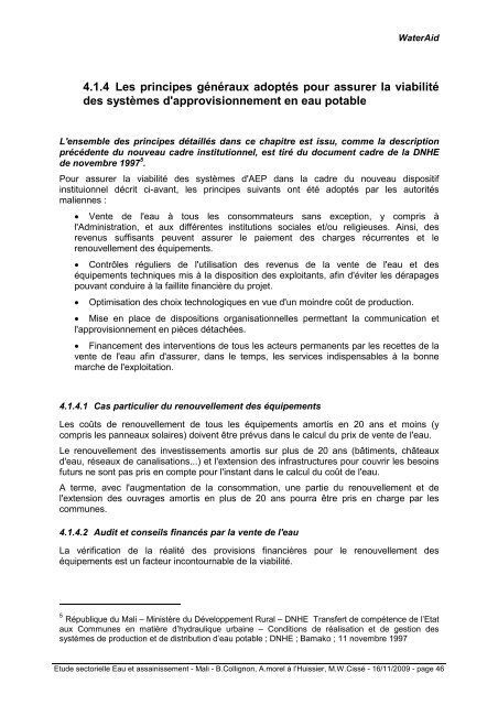 Rapport Mali - ACT - Advanced Communication Technologies