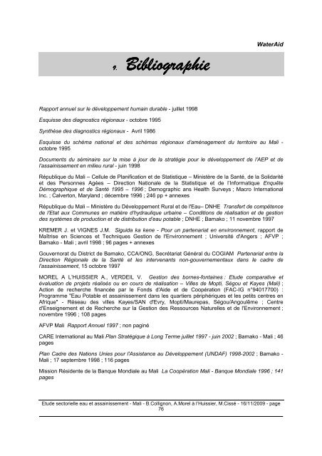 Rapport Mali - ACT - Advanced Communication Technologies