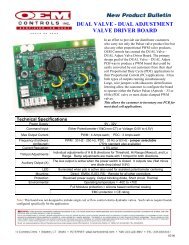 DUAL VALVE - DUAL ADJUSTMENT VALVE DRIVER BOARD