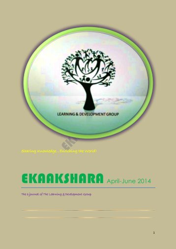 EKAAKSHARA- April-June 2014 Edition