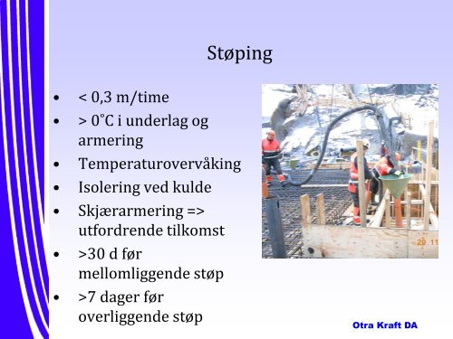 Planlegging og bygging av Dam Sarvsfossen Magne ... - Energi Norge