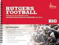 student-athlete scholarship fund (sasf) seat gift program - Rutgers