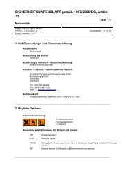 SICHERHEITSDATENBLATT gemäß 1907/2006/EG, Artikel 31 - Kerbl