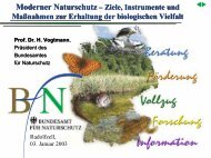 Moderner Naturschutz - Bundesamt fÃ¼r Naturschutz