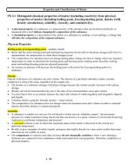 PS-3.1 Distinguish chemical properties of matter (including reactivity ...