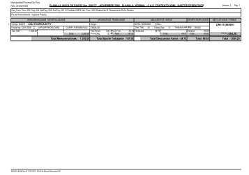 Total Remuneraciones - Municipalidad Provincial de Puno