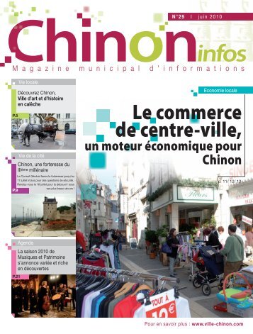 Le commerce de centre-ville, - Chinon