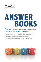 answer books - Practising Law Institute