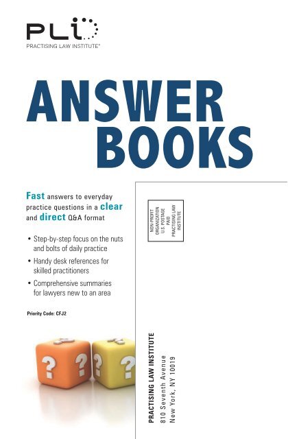 answer books - Practising Law Institute