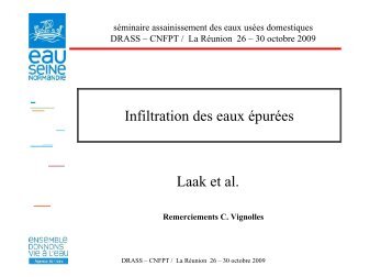 J3_3 Infiltration des effluents Ã©purÃ©s _AESN - ARS OcÃ©an Indien