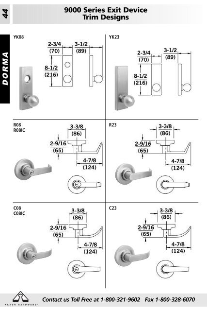 Akron Hardware Product Catalog Version 3.0