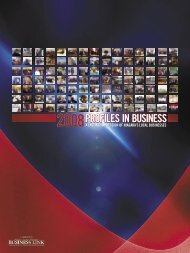 PROFILES IN BUSINESS - The Business Link Niagara