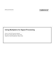 Using Multipliers for Signal Processing - Cadence - Cadence ...