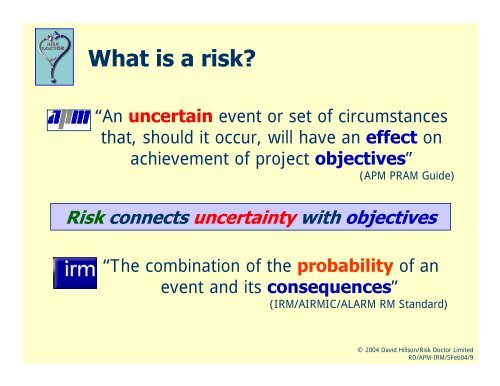 Critical Success Factors for Effective Risk Management