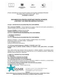 contract de prestări servicii-postale - Societatea de Scleroza Multipla ...