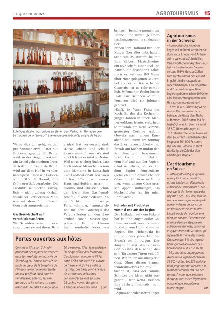 Brunch-Zeitung 2008 - Link Grischun