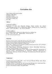 Curriculum vitae - Royan Institute