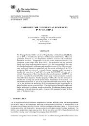 assessment of geothermal resources in xi'an, china - Orkustofnun