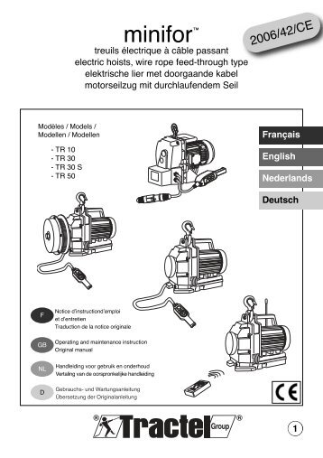 Treuil Minifor - Tractel