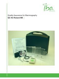 Quality Assurance for Mammography QC Kit Roland ... - IBA Dosimetry