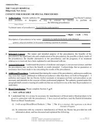 Thyroid FNA Ultrasound Consent - Valley Hospital