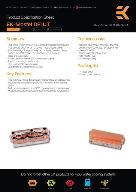 EK-Mosfet DFI UT - EKWB