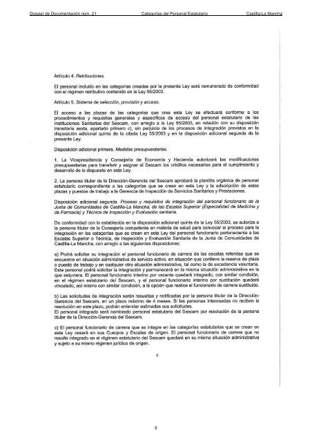 Dossier nÃºm. 21. Proyecto de Ley de creaciÃ³n de las CategorÃ­as de ...