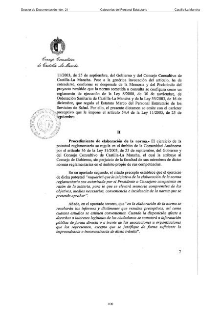 Dossier nÃºm. 21. Proyecto de Ley de creaciÃ³n de las CategorÃ­as de ...