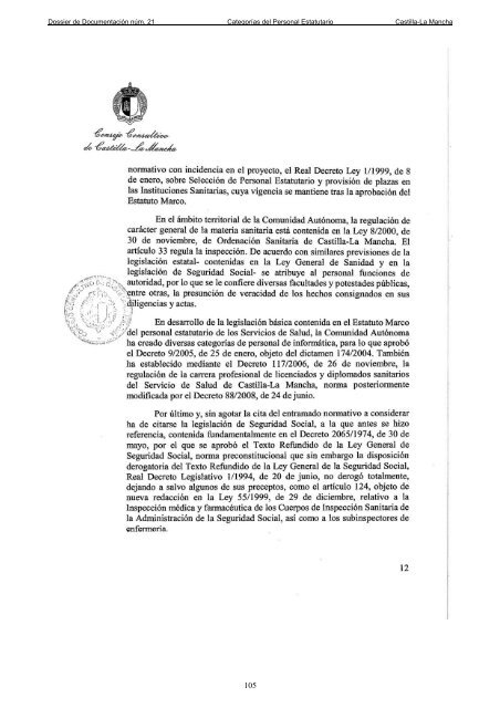 Dossier nÃºm. 21. Proyecto de Ley de creaciÃ³n de las CategorÃ­as de ...