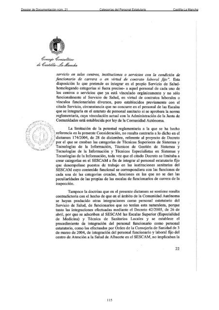 Dossier nÃºm. 21. Proyecto de Ley de creaciÃ³n de las CategorÃ­as de ...