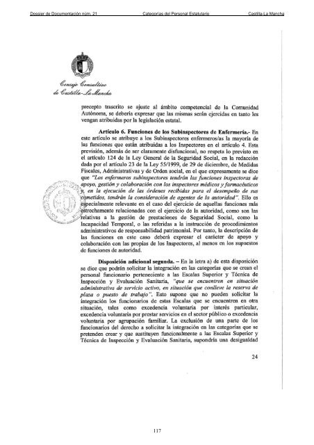 Dossier nÃºm. 21. Proyecto de Ley de creaciÃ³n de las CategorÃ­as de ...