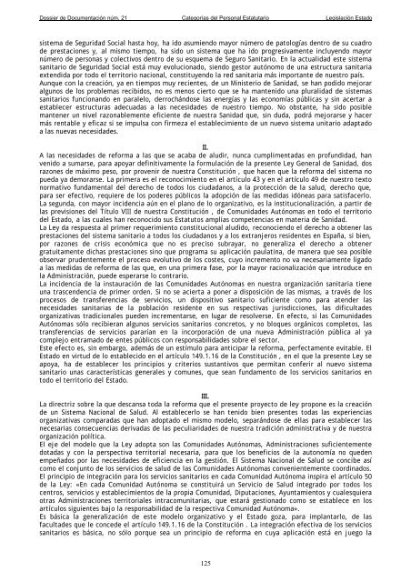 Dossier nÃºm. 21. Proyecto de Ley de creaciÃ³n de las CategorÃ­as de ...